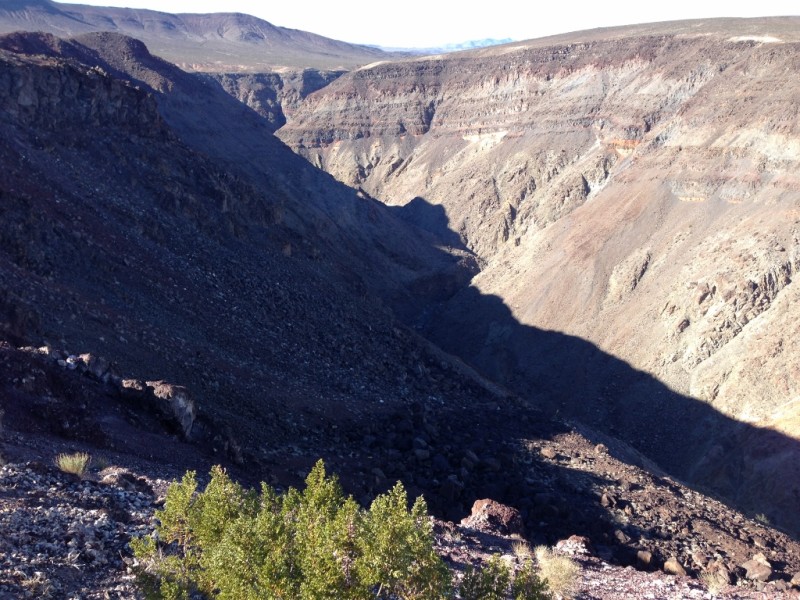 A stop at one of the canyons before death valley